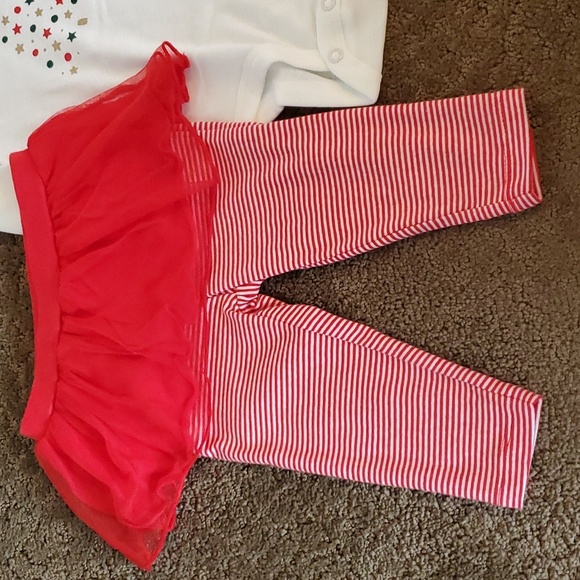 Girls Carter's Christmas Merry & Bright Bodysuit & Tutu Pant size 6 months NWT - Picture 5 of 5